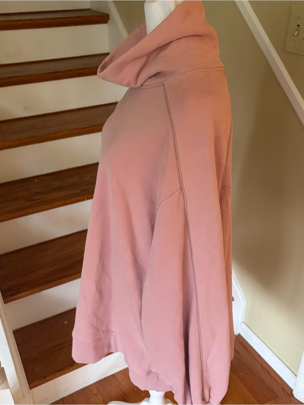 NAP Loungewear Pink Relaxed Hoodie XL Oversized Cozy Pullover Comfy Chic Travel - Picture 2 of 11